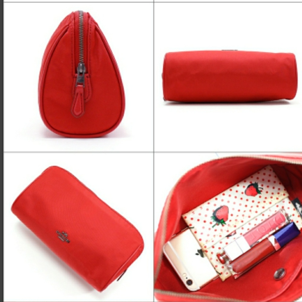 Coach nylon cosmetic bag